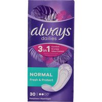 Always Dailies inlegkruisjes fresh & protect normal (30 st) - thumbnail