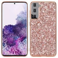 Glitter Series Samsung Galaxy S23 5G Hybrid Case - Rosé goud