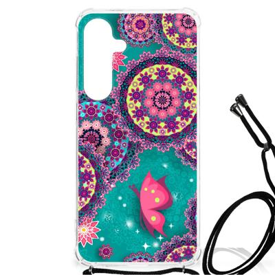 Samsung Galaxy S24 Plus Back Cover Cirkels en Vlinders Samsung Galaxy S24 Plus Back Cover Cirkels en Vlinders
