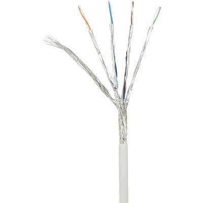Renkforce RF-4145280 RJ45 Netwerkkabel, patchkabel CAT 6A S/FTP 0.50 m Grijs Snagless, Vlambestendig 1 stuk(s)