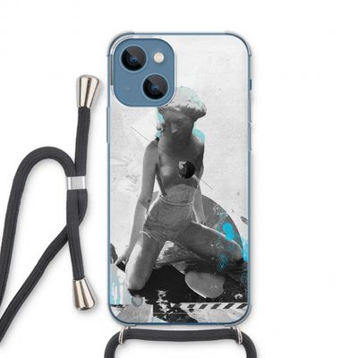 I will not feel a thing: iPhone 13 Transparant Hoesje met koord