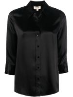 L'Agence blouse Dani en soie - Noir