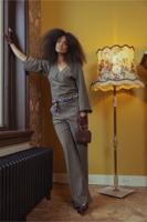 Primrose stripe jumpsuit - new army/kit - 13474