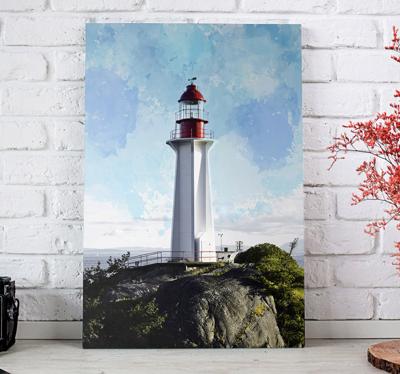 Canvas schilderij vuurtoren