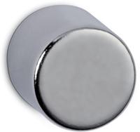 MAUL neodymium cylinder magneet, ft 10x10x10 mm, trekkracht 4 kg, zilver, blister van 4 stuk