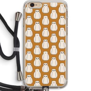 Uilen: iPhone 6 PLUS / 6S PLUS Transparant Hoesje met koord