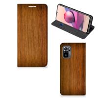 Xiaomi Redmi Note 10 4G | 10S | Poco M5s Book | Wallet Case | Donker Hout