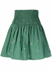 Kenzo minijupe froncée à imprimé bandana - Vert