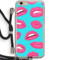 Bite my lip: iPhone 6 PLUS / 6S PLUS Transparant Hoesje met koord