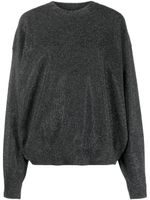 Alexander Wang pull en laine à ornements strassés - Gris - thumbnail