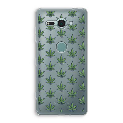 Weed: Sony Xperia XZ2 Compact Transparant Hoesje