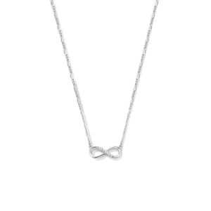 Ketting Infinity Figaro zilver 15 mm 41-45 cm