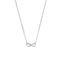 Ketting Infinity Figaro zilver 15 mm 41-45 cm