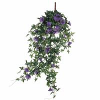 Kunstplant Petunia - donkerroze - 80 cm - kunst hangplanten