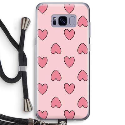 Ondersteboven verliefd: Samsung Galaxy S8 Plus Transparant Hoesje met koord