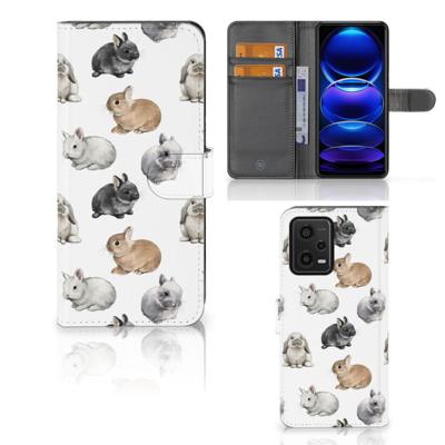 Telefoonhoesje | Met pasjeshouder | voor Xiaomi Redmi Note 12 5G | Poco X5 Konijntjes