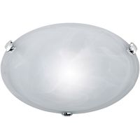 LED Plafondlamp - Plafondverlichting - Trion Adirona - E27 Fitting - Rond - Mat Nikkel - Aluminium - thumbnail