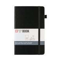 Sakura • notebook squared 13x21cm black