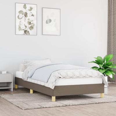 Bedframe stof taupe 90x190 cm