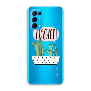 I love cacti: Oppo Find X3 Lite Transparant Hoesje