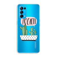 I love cacti: Oppo Find X3 Lite Transparant Hoesje