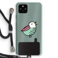 Birdy: Pixel 5a 5G Transparant Hoesje met koord