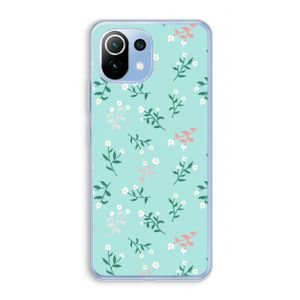 Small white flowers: Xiaomi Mi 11 Lite Transparant Hoesje
