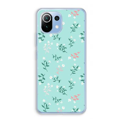 Small white flowers: Xiaomi Mi 11 Lite Transparant Hoesje