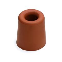 Deurbuffer / deurstopper terracotta bruin rubber 35 x 30 mm   - - thumbnail