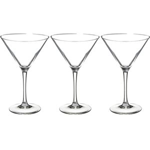 Set van 12x stuks cocktailglazen/martiniglazen van 210 ml