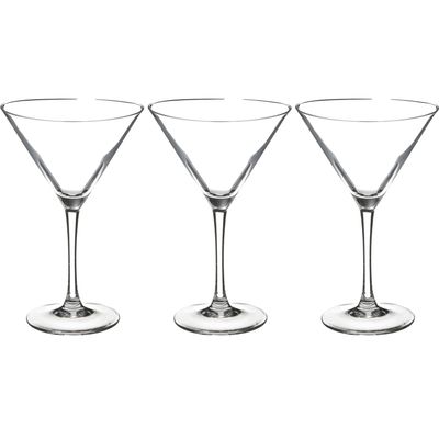 Set van 12x stuks cocktailglazen/martiniglazen van 210 ml