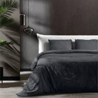 Dekbedovertrek Katoen Flanel - Uni - Antraciet - Lits-Jumeaux (240x220 Cm) - Antraciet Katoen Flanel - Effen - Fresh And Co - Dekbed-Discounter.nl