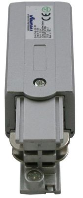 Aansluitadapter voor een spanningsrail links aluminium 169-007