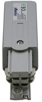 Aansluitadapter voor een spanningsrail links aluminium 169-007