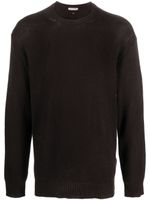 Valentino Garavani pull en cachemire à ornements de clous - Marron