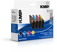 KMP Inktcartridge vervangt Epson T0611, T0612, T0613, T0614 Compatibel Combipack Zwart, Cyaan, Magenta, Geel E97V 1603,0005