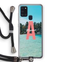 Pacific Dream: Samsung Galaxy A21s Transparant Hoesje met koord Pacific Dream: Samsung Galaxy A21s Transparant Hoesje met koord