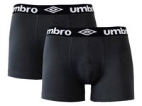 UMBRO 2 heren boxershorts (M, Zwart)