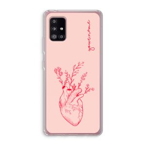 Blooming Heart: Samsung Galaxy A51 5G Transparant Hoesje
