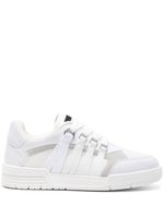 Moschino lace-detailed panelled trainers - Blanc