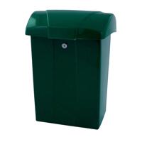 Brievenbus vepa bins met klep kunststof groen