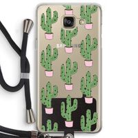 Cactus Lover: Samsung Galaxy A5 (2016) Transparant Hoesje met koord