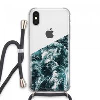 Zee golf: iPhone XS Max Transparant Hoesje met koord