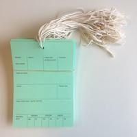 Label/pompkaart 10,5x14,8cm groen 250 st