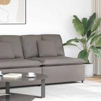 Modulaire bank middenmodule met kussens 100 cm taupe