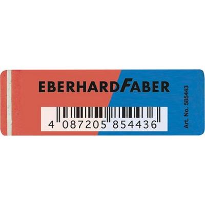 Potlood- en inktgum Eberhard Faber rood/blauw