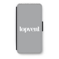 Topvent Grijs Wit: iPhone 7 Flip Hoesje