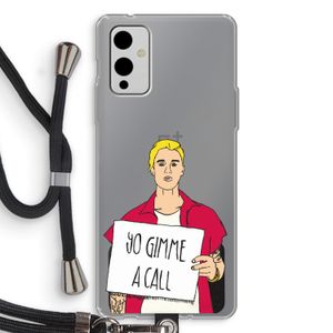 Gimme a call: OnePlus 9 Transparant Hoesje met koord