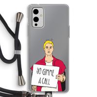 Gimme a call: OnePlus 9 Transparant Hoesje met koord