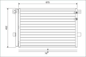 Condensor, airconditioning 814054